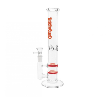 Бонг Rastashop Amber Double Honeycomb Percolator - Бонги - Бонги стеклянные - Прямые бонги - Магазин бонгов бонгшоп.рф