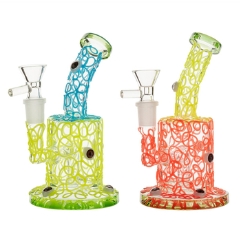 Бонг Nazar Bubbler 1xDrum Percolator - Бонги - Бонги стеклянные - Изогнутые бонги - Магазин бонгов бонгшоп.рф